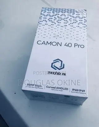 New Tecno Camon 40 Pro 4G 256 GB Black