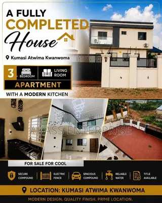 Furnished 3bdrm Mansion in Atwima Kwanwoma for sale