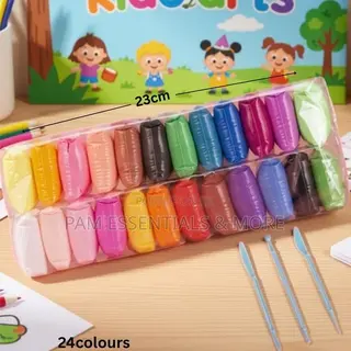 24-Piece Dry Non-Toxic Clay