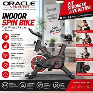 Indoor Cycling Exercise Bike – Home Fitness Spin Bike