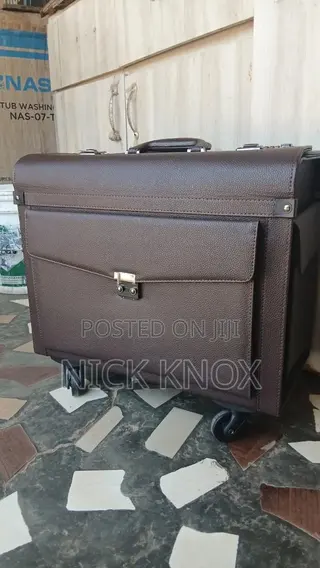Brown Leather Suitcase