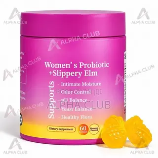 Women’s Probiotic + Slippery Elm Gummies – 60 Gummies