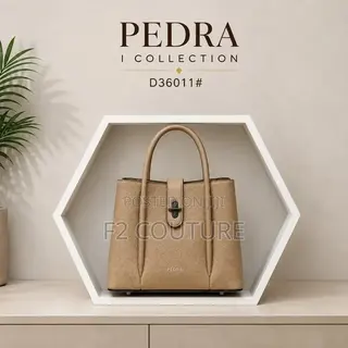 Pedra D36011 Luxury Khaki Ladies Handbag – Elegant Tote