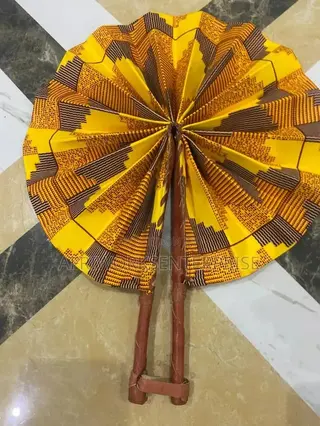 African Textile Print-Hand Fans Wholesale