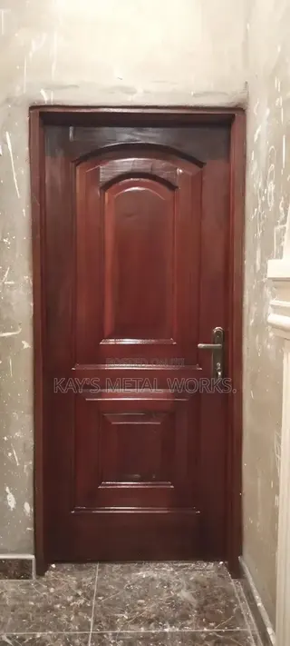 Mahogany Stain Wood Door Spraying Finishing