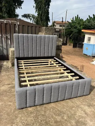 Channel Tufted Double Bed Frame — Woodland Furniture