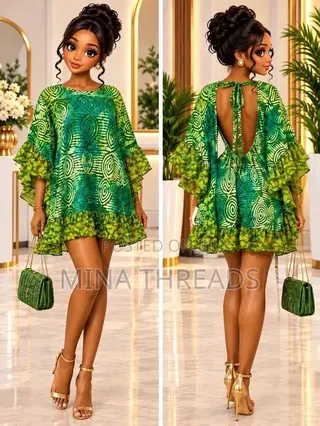 Backless Ankara Style