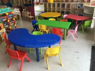 Plastic Kids Chair/Table( Four Chairs )