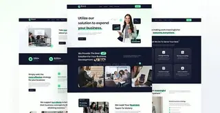 Professional Business Website Landing Page Design