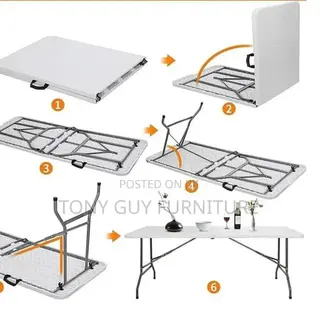 White Folding Table