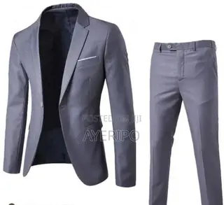2 Piece Men's Suit Gray