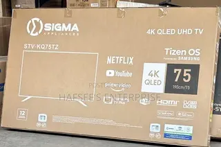 Sigma STV-Kq75tz 75 Inch Qled 4k UHD Smart TV Tizen Os