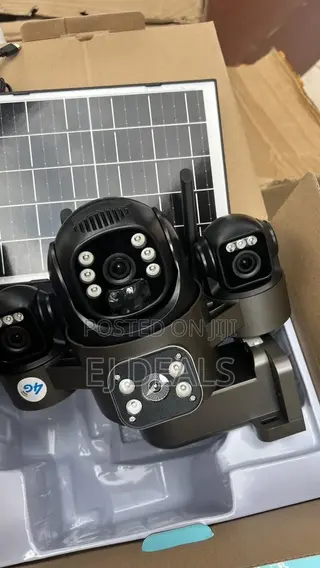 Ultra HD PTZ Solar Camera 3 Lense With 360 Degrees 4G Sim Support