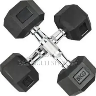5kg Hexagonal Dumbbells