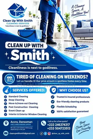 Clean Up With Smith | Cleaning Services