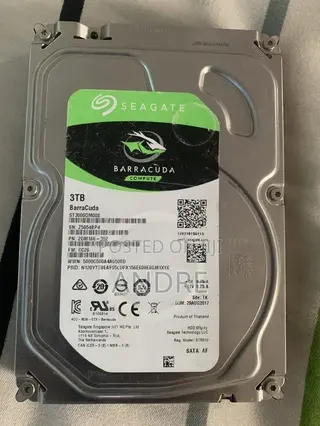 Seagate BarraCuda 3TB Desktop Hard Drive.