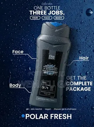 Cien Men Shower Gel and Shampoo