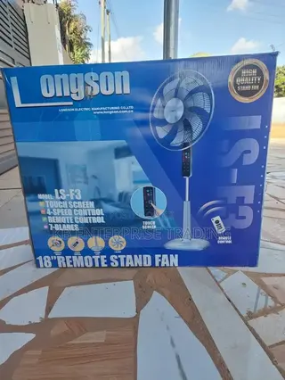 Black Longson Electric Fan With Remote