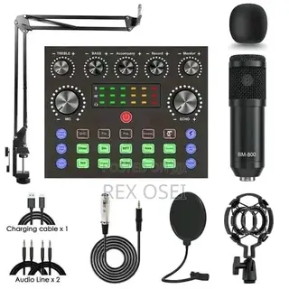 Live Sound Card and Microphone