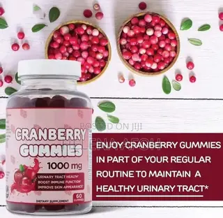 Cranberry Gummies Dietary Supplement- 60 Gummies