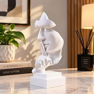 Abstract Face Statue, Desktop Ornament for Home & Office Decor