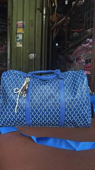 Goyard-Inspired Travel Duffle Bag