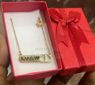 Stainless Steel Ladies Name Necklace – Personalized Gift in Ghana