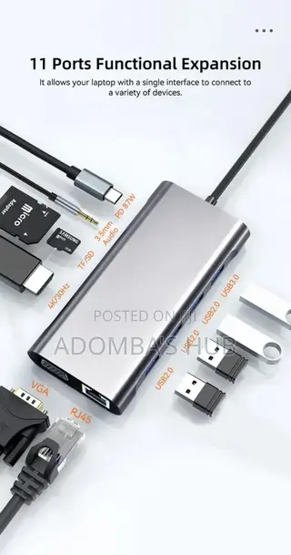 Kebidumei 11 In 1 Type C Docking Station(Usb Hub)