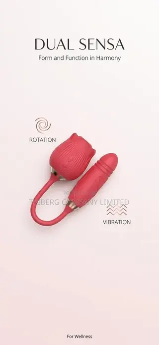 2-N1 Automatic Telescopic Rose Vibrator Sex Toy for Vagina Women