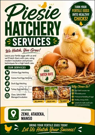 Professional Fertile Egg Hatching Services – Piesie Hatchery