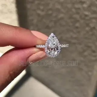 Oval Tear Drop Promise Rings