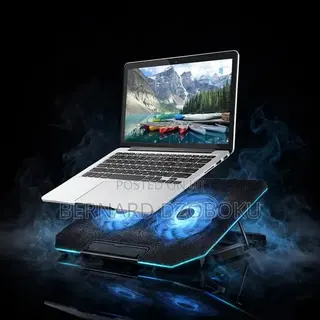 Laptop Cooling Pad With 2 Turbo Fans, Adjustable Stand