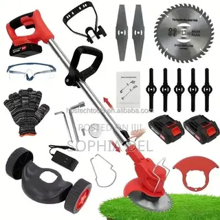 Cordless Batteries Operate Grass Cutter / Lawn Mower
