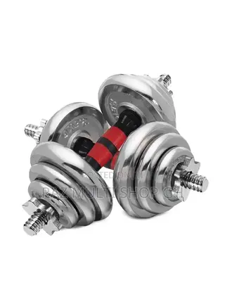 30kg Adjustable Chrome Dumbbells Set