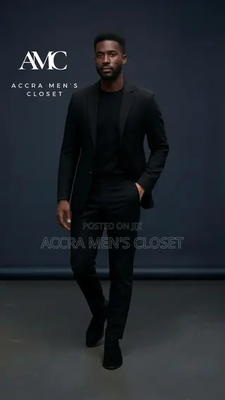 Men’S Slim Fit Black Suit – 2 Piece Business Evening Suit