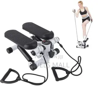 Mini Stepper With Resistance Band Exercises