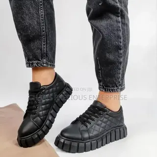 Women's Sneakers Platform Leather Shoes