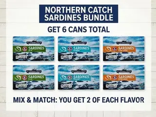 Northern Catch Imported Sardines - 6 Pack Mix