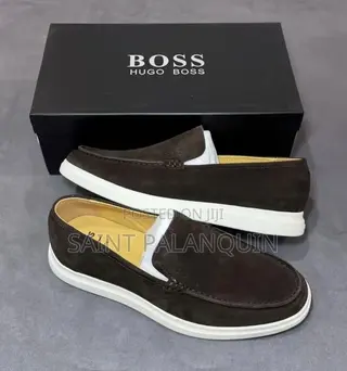 Pair of Boss (Hugo Boss)suede Moccasin Loafers