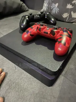 PS4 Slim With Controllers and Games 500GB With 3 Games