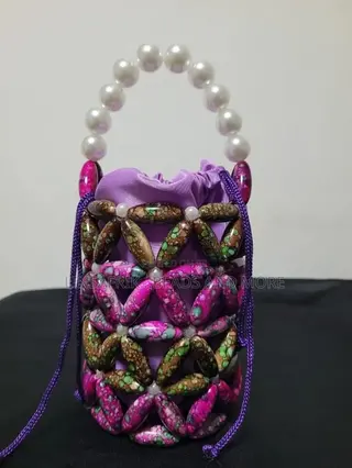Marble Beaded Bag