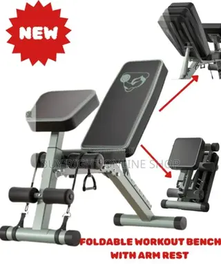 Foldable Home/Gym Workout Bench (With/Without Arm Rest)