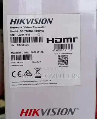 Hikvision Network Video Recorder 4CH 6MP (DS-7104NI-Q1/4P/M)