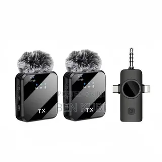 Wireless Lavalier Microphone Dual Clip for Al Phones