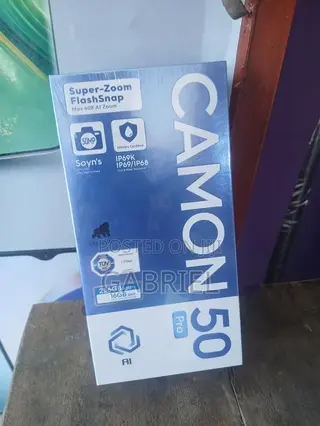 New Tecno Camon 50 Pro 256 GB Black