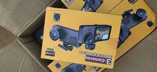 Triple Recording (Front+interior+rear) + 32G Dashcam, 1080P HD Dashcam