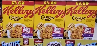 Kellogg Crunchy Nut and Rice Krispies