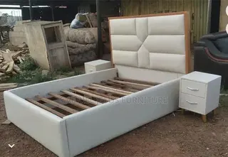 Double Bed With Side Drawers