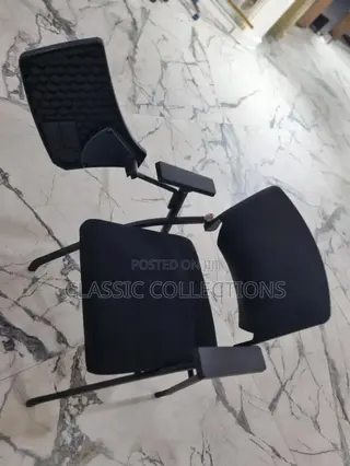 Folding Training Chair With Flip-Up Writing Tablet and Armrests