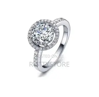 Genuine 925 Sterling Engagement Ring